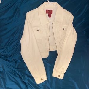 White cropped jacket